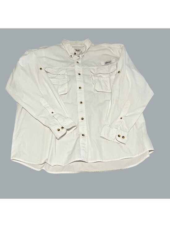 World Wide Sportsman Other - World Wide Sportsman Mens 2XL Vented Fishing Shirt Long Sleeve Beige Big Tall